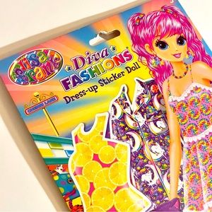 Retro Lisa Frank Sticker Doll